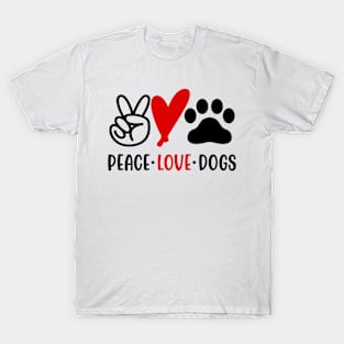 Peace Love Dogs T-Shirt